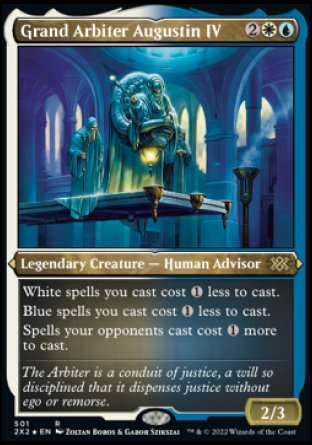 (501) Magic The Gathering Double Masters 2022: Extras Single: Grand Arbiter Augustin IV (V.2)  Rare