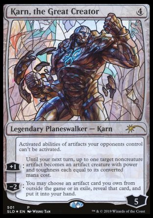 (501) Magic The Gathering Secret Lair Drop Series Single: Karn, the Great Creator Holo Rare