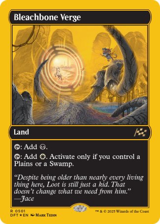 (501) Magic The Gathering Aetherdrift: First-Place Single: Bleachbone Verge  Rare