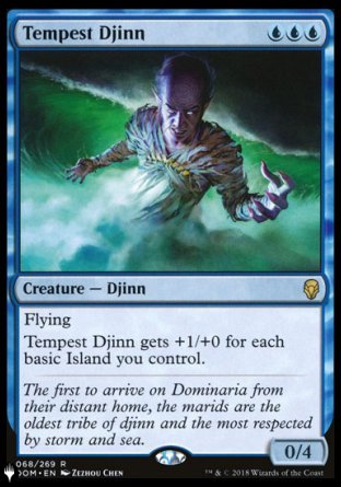(068) Magic The Gathering The List Single: Tempest Djinn  Rare