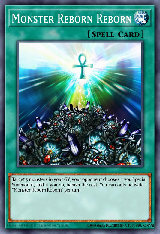 (044) YuGiOh TCG MP19: 2019 Gold Sarcophagus Tin Mega Pack Single: Monster Reborn Reborn  Common