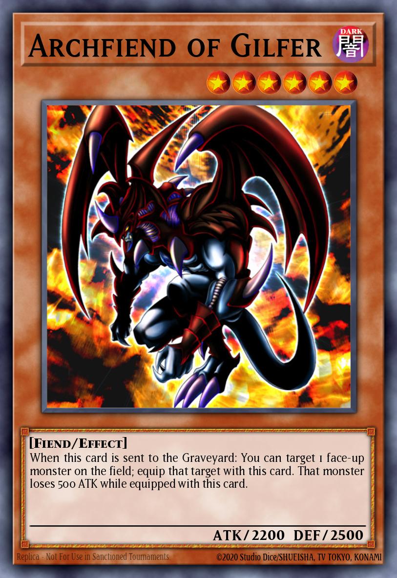 (042) YuGiOh TCG LCYW: Legendary Collection 3: Mega Pack Single: Archfiend of Gilfer  Rare