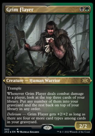 (502) Magic The Gathering Double Masters 2022: Extras Single: Grim Flayer (V.2)  Rare