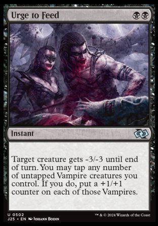 (502) Magic The Gathering Foundations Jumpstart Single: Urge to Feed  Uncommon