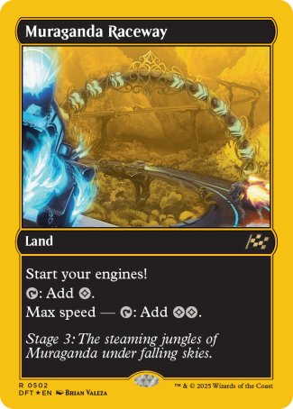 (502) Magic The Gathering Aetherdrift: First-Place Single: Muraganda Raceway  Rare