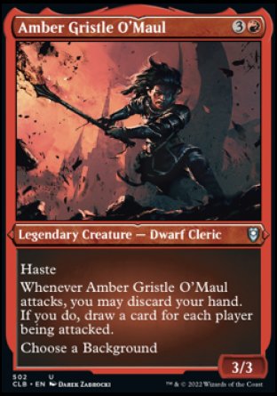 (502) Magic The Gathering Commander Legends: Battle for Baldur's Gate: Extras Single: Amber Gristle O'Maul (V.1)  Uncommon