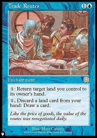 (112) Magic The Gathering The List Single: Trade Routes  Rare
