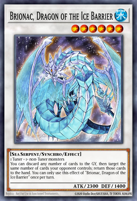 (227) YuGiOh TCG RA03: Quarter Century Bonanza Single: Brionac, Dragon of the Ice Barrier (V.2 - Quarter Century Secret Rare)  Quarter Century Secret Rare