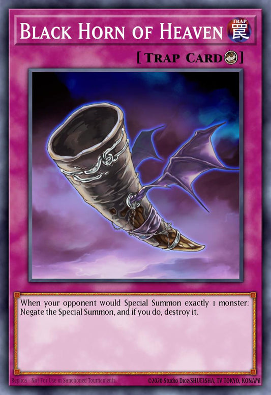 (300) YuGiOh TCG LCYW: Legendary Collection 3: Mega Pack Single: Black Horn of Heaven  Secret Rare