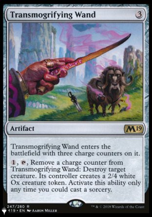 (247) Magic The Gathering The List Single: Transmogrifying Wand  Rare
