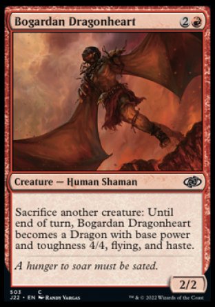 (503) Magic The Gathering Jumpstart 2022 Single: Bogardan Dragonheart  Common