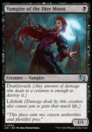 (504) Magic The Gathering Foundations Jumpstart Single: Vampire of the Dire Moon  Uncommon