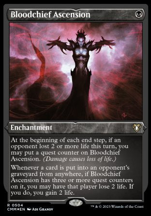 (504) Magic The Gathering Commander Masters: Extras Single: Bloodchief Ascension (V.1) Holo Rare