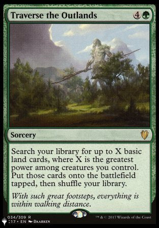 (034) Magic The Gathering The List Single: Traverse the Outlands  Rare
