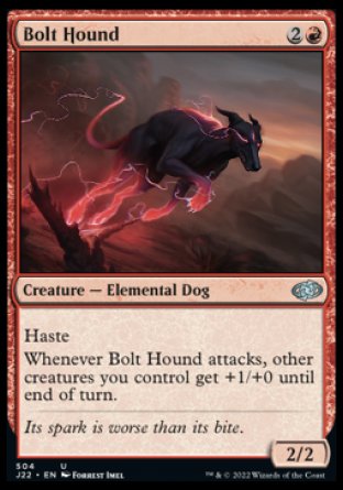 (504) Magic The Gathering Jumpstart 2022 Single: Bolt Hound  Uncommon