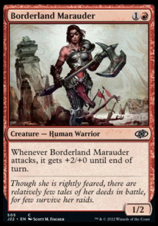 (505) Magic The Gathering Jumpstart 2022 Single: Borderland Marauder  Common