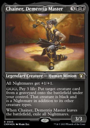 (505) Magic The Gathering Commander Masters: Extras Single: Chainer, Dementia Master  Rare