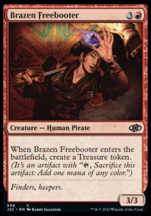 (506) Magic The Gathering Jumpstart 2022 Single: Brazen Freebooter  Common
