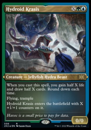 (506) Magic The Gathering Double Masters 2022: Extras Single: Hydroid Krasis Holo Rare