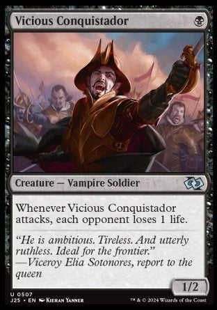 (507) Magic The Gathering Foundations Jumpstart Single: Vicious Conquistador  Uncommon