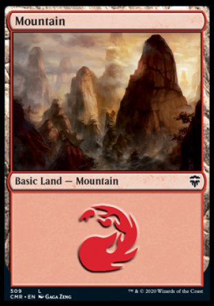 (509/361) Magic The Gathering Commander Legends: Extras Single: Mountain (V.2)  Land