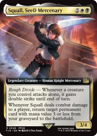 (509) Magic The Gathering Magic: The Gathering - FINAL FANTASY: Extras Single: Squall, SeeD Mercenary (V.2)  Rare