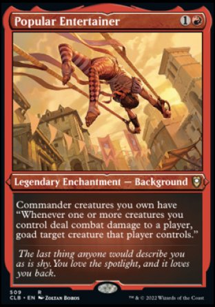(509) Magic The Gathering Commander Legends: Battle for Baldur's Gate: Extras Single: Popular Entertainer (V.1)  Rare