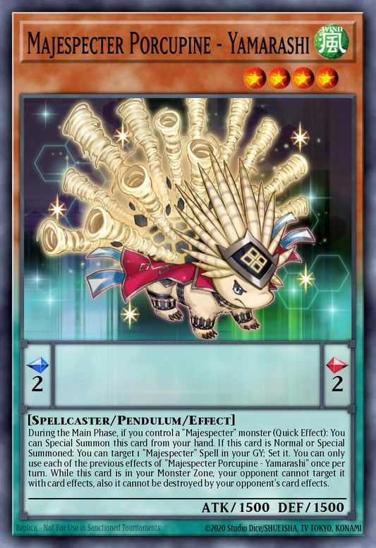 (023) YuGiOh TCG PHNI: Phantom Nightmare Single: Majespecter Porcupine - Yamarashi  Super Rare