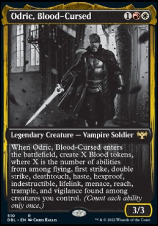 (510) Magic The Gathering Innistrad: Double Feature Single: Odric, Blood-Cursed  Rare