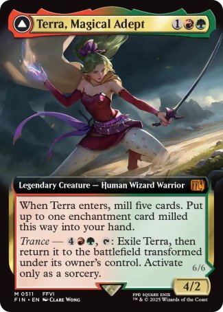 (511) Magic The Gathering Magic: The Gathering - FINAL FANTASY: Extras Single: Terra, Magical Adept // Esper Terra (V.3)  Mythic