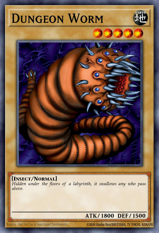 (221) YuGiOh TCG LCJW: Legendary Collection 4: Mega Pack Single: Dungeon Worm  Common