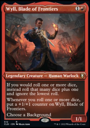 (512) Magic The Gathering Commander Legends: Battle for Baldur's Gate: Extras Single: Wyll, Blade of Frontiers (V.1)  Rare
