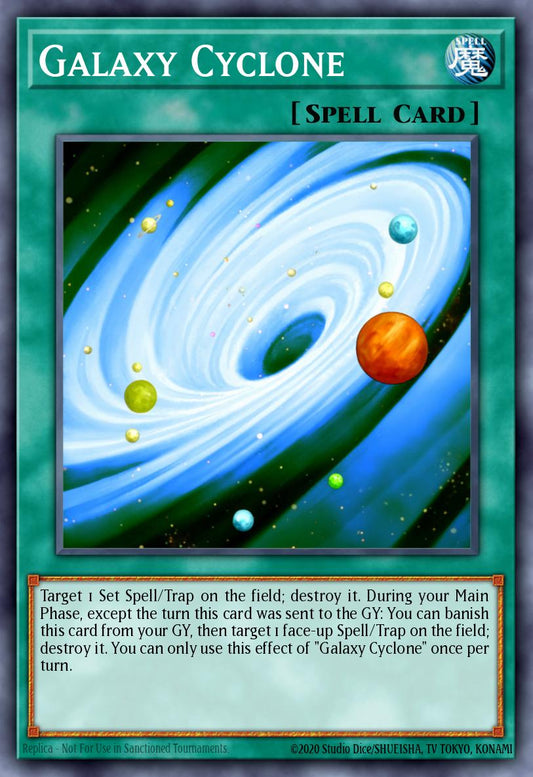(250) YuGiOh TCG RA04: Quarter Century Stampede Single: Galaxy Cyclone (V.1 - Platinum Secret Rare)  Platinum Secret Rare
