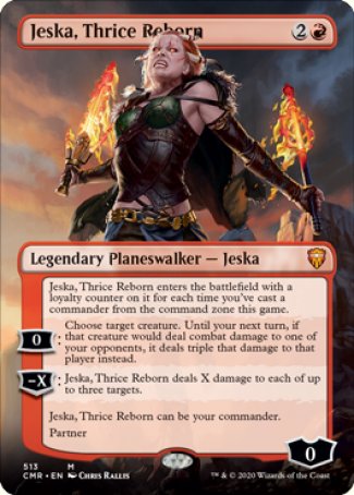 (513/361) Magic The Gathering Commander Legends: Extras Single: Jeska, Thrice Reborn Holo Mythic