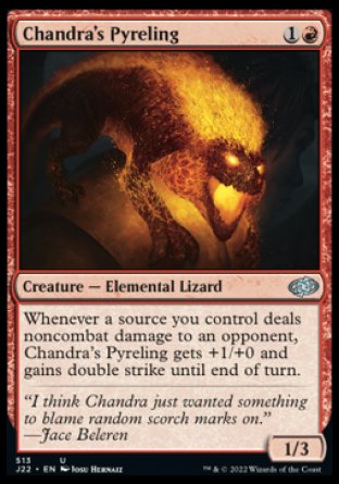 (513) Magic The Gathering Jumpstart 2022 Single: Chandra's Pyreling  Uncommon