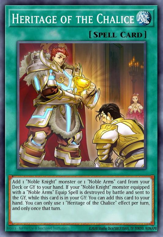 (224) YuGiOh TCG MP19: 2019 Gold Sarcophagus Tin Mega Pack Single: Heritage of the Chalice  Secret Rare