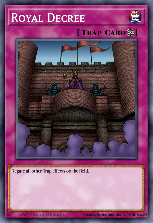 (106) YuGiOh TCG DB2: Dark Beginning 2 Single: Royal Decree  Super Rare