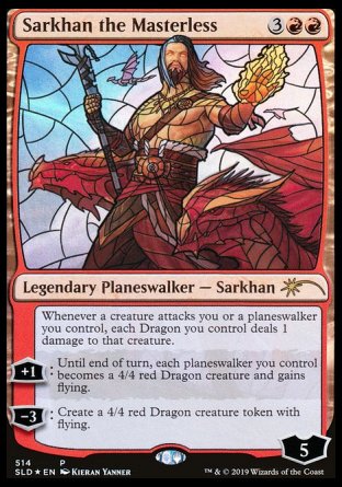 (514) Magic The Gathering Secret Lair Drop Series Single: Sarkhan the Masterless  Rare