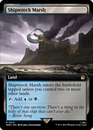 (515) Magic The Gathering Universes Beyond: Doctor Who: Extras Single: Shipwreck Marsh (V.1) Holo Rare