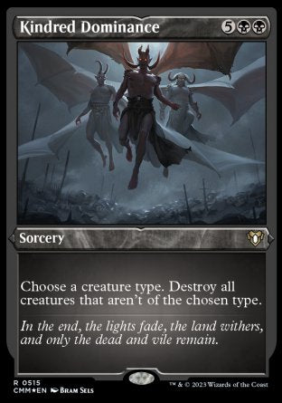 (515) Magic The Gathering Commander Masters: Extras Single: Kindred Dominance (V.1) Holo Rare