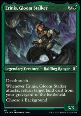 (515) Magic The Gathering Commander Legends: Battle for Baldur's Gate: Extras Single: Erinis, Gloom Stalker (V.1)  Uncommon