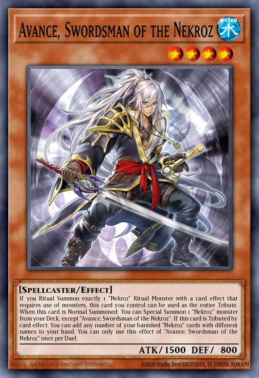 (024) YuGiOh TCG BLMM: Battles of Legend: Monster Mayhem Single: Avance, Swordsman of the Nekroz  Secret Rare