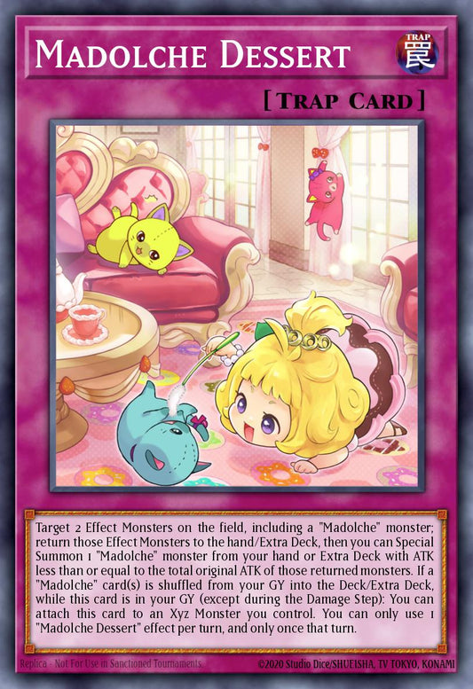 (077) YuGiOh TCG INFO: The Infinite Forbidden Single: Madolche Dessert  Common