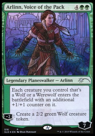 (516) Magic The Gathering Secret Lair Drop Series Single: Arlinn, Voice of the Pack  Uncommon