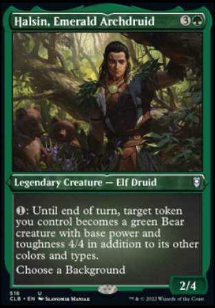 (516) Magic The Gathering Commander Legends: Battle for Baldur's Gate: Extras Single: Halsin, Emerald Archdruid (V.1)  Uncommon