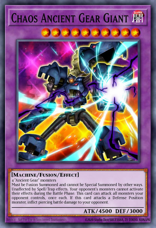 (042) YuGiOh TCG MP24: 25th Anniversary Tin: Dueling Mirrors Single: Chaos Ancient Gear Giant  Quarter Century Secret Rare