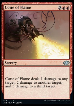 (517) Magic The Gathering Jumpstart 2022 Single: Cone of Flame  Uncommon