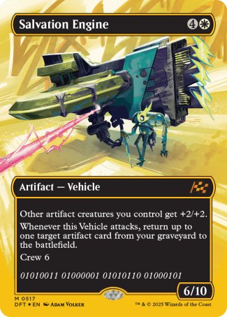 (517) Magic The Gathering Aetherdrift: First-Place Single: Salvation Engine (V.2)  Mythic