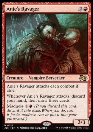 (517) Magic The Gathering Foundations Jumpstart Single: Anje's Ravager  Rare