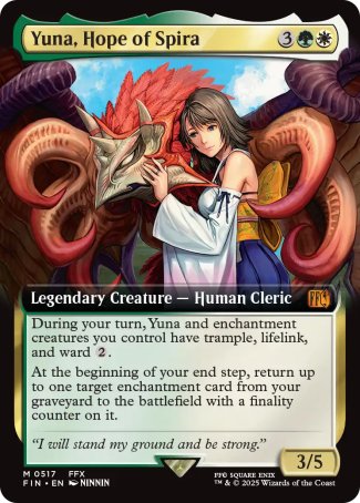 (517) Magic The Gathering Magic: The Gathering - FINAL FANTASY: Extras Single: Yuna, Hope of Spira (V.2) Holo Mythic